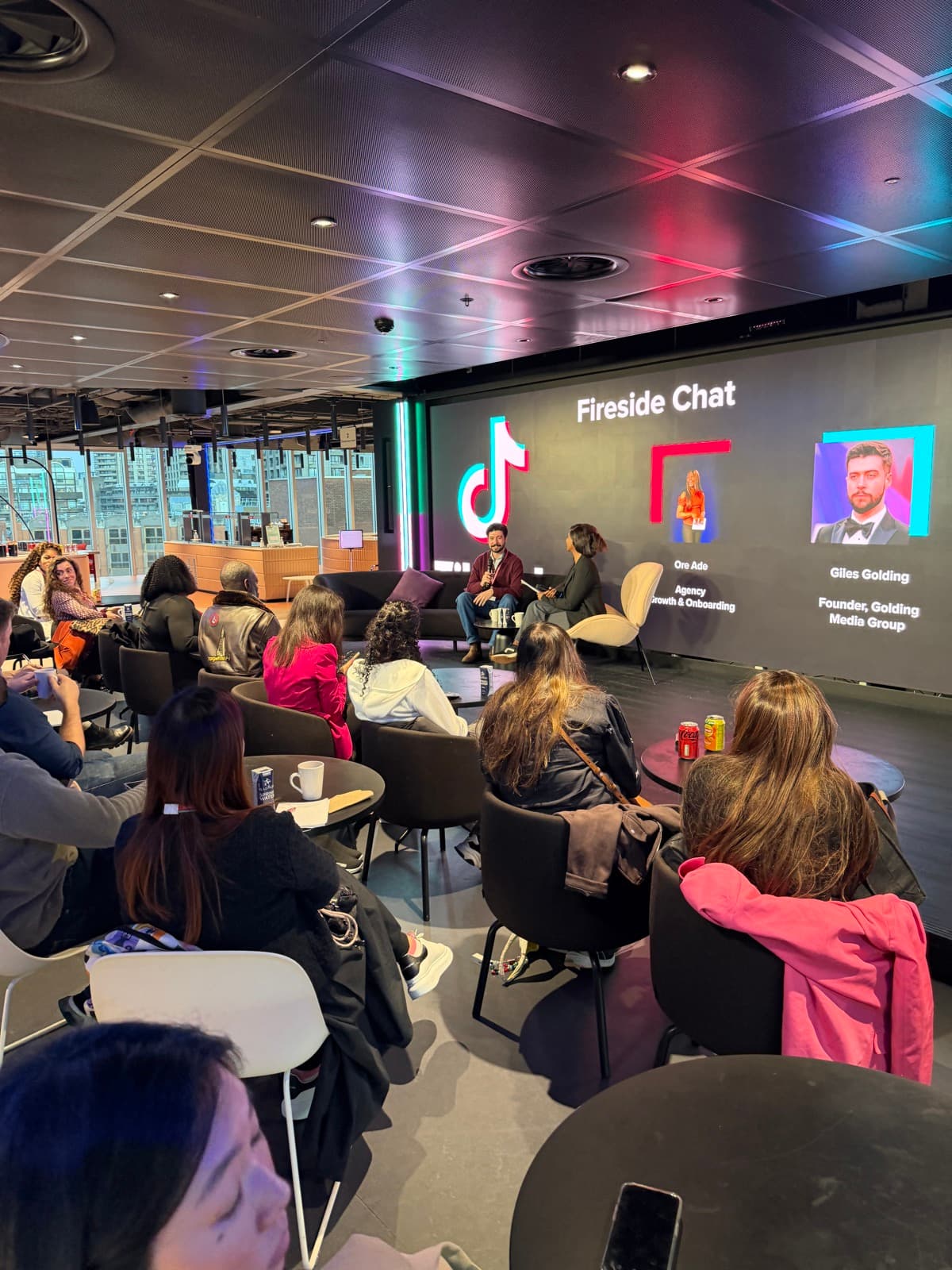 The audience at GMG's TikTok Fireside Chat